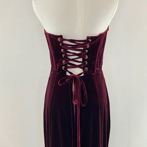 Bronx and Banco Florentina Corset Gown in Scarlet, M - Picture 10 of 14